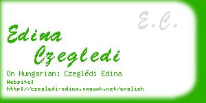 edina czegledi business card